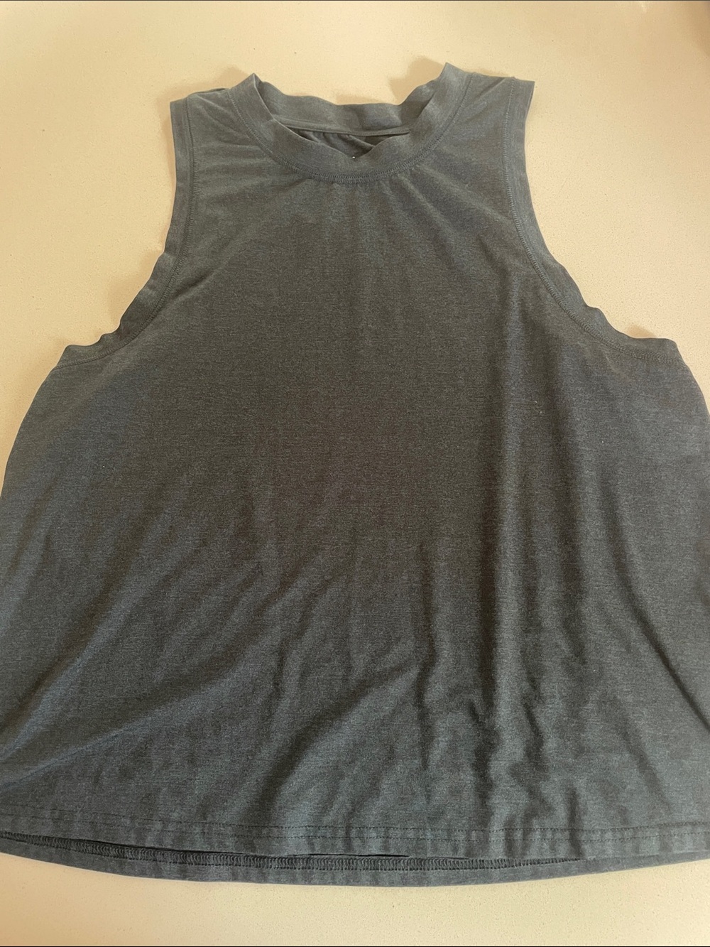 Quince Flow Knit Ultra Soft Performance Tank Top Navy Medium - Picture 3 of 8